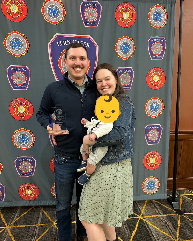 Alexander Lowe with his family